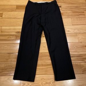 Mens Chaps Ralph Lauren wool dress pants black 34x34